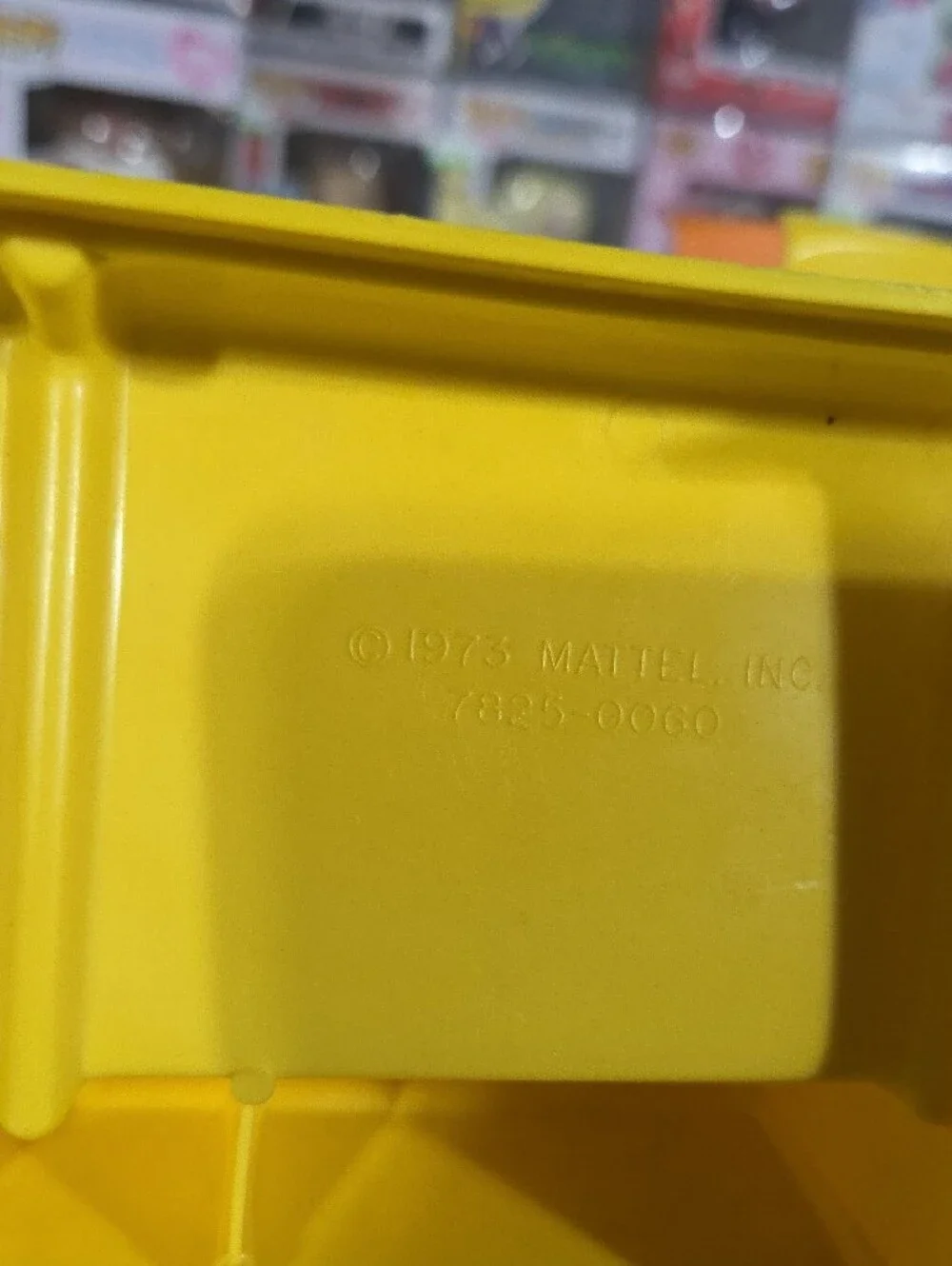 Mattel Yellow Plastic Toy Sofa for Dolls